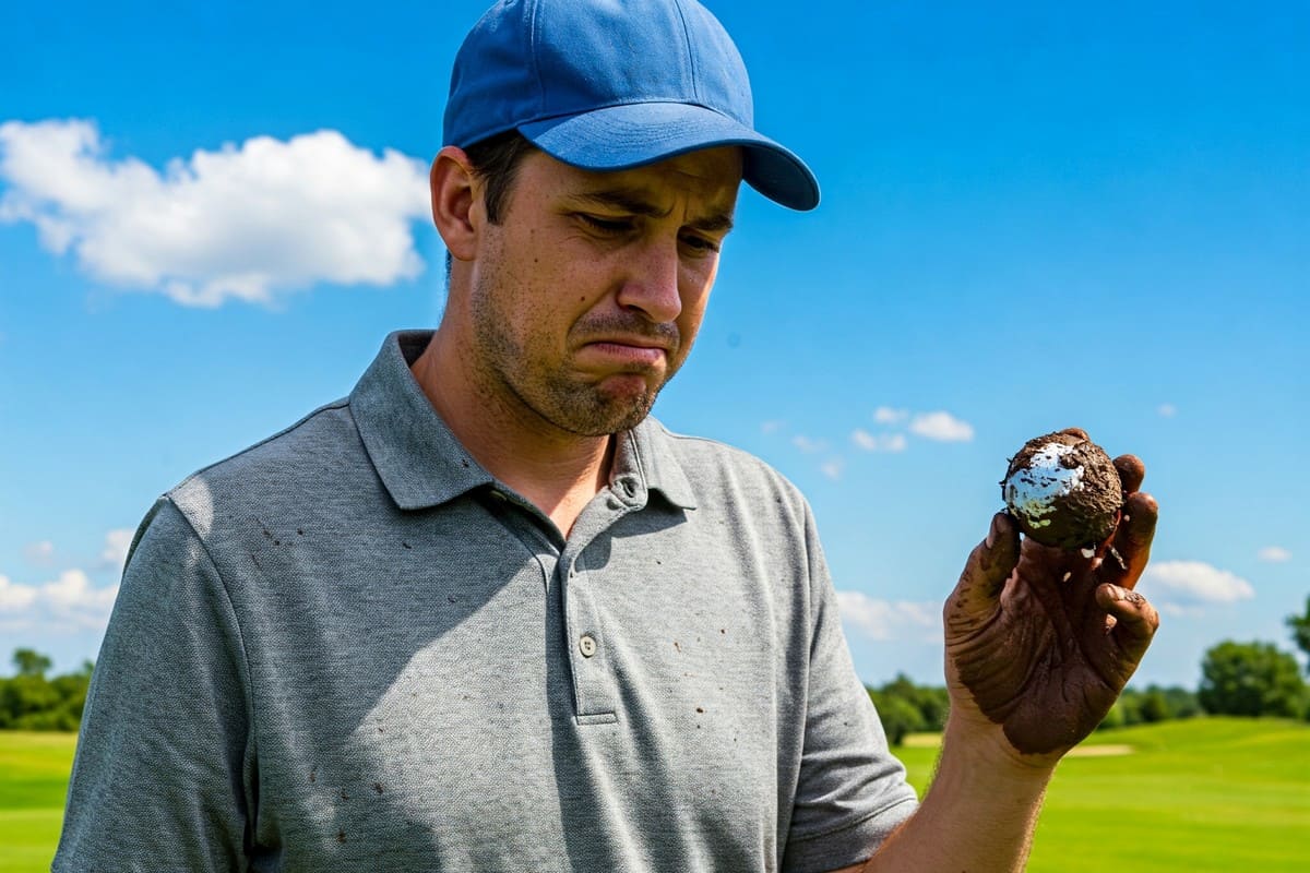 Balle pleine de boue au golf ? Ne frappez pas sans réfléchir, la règle peut vous sauver le coup