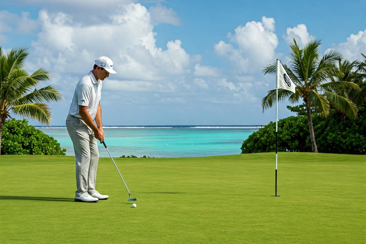 Accessible uniquement par bateau, ce golf au bord du lagon fait halluciner les golfeurs