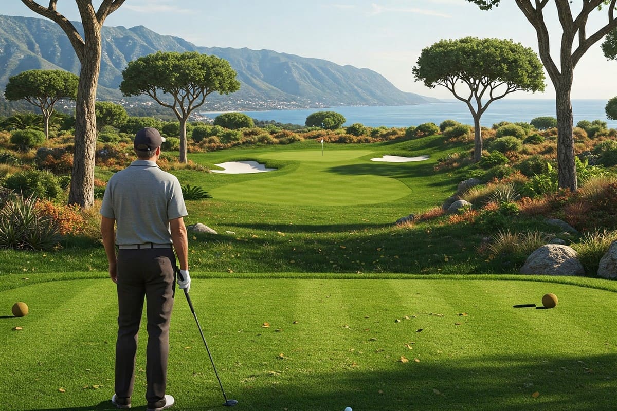 Ce golf à flanc de montagne dévoile une baie scintillante si belle qu’on dirait un tableau vivant