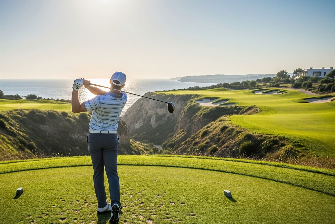 Ce golf suspendu entre mer et ravins offre un tracé spectaculaire comme nulle part ailleurs