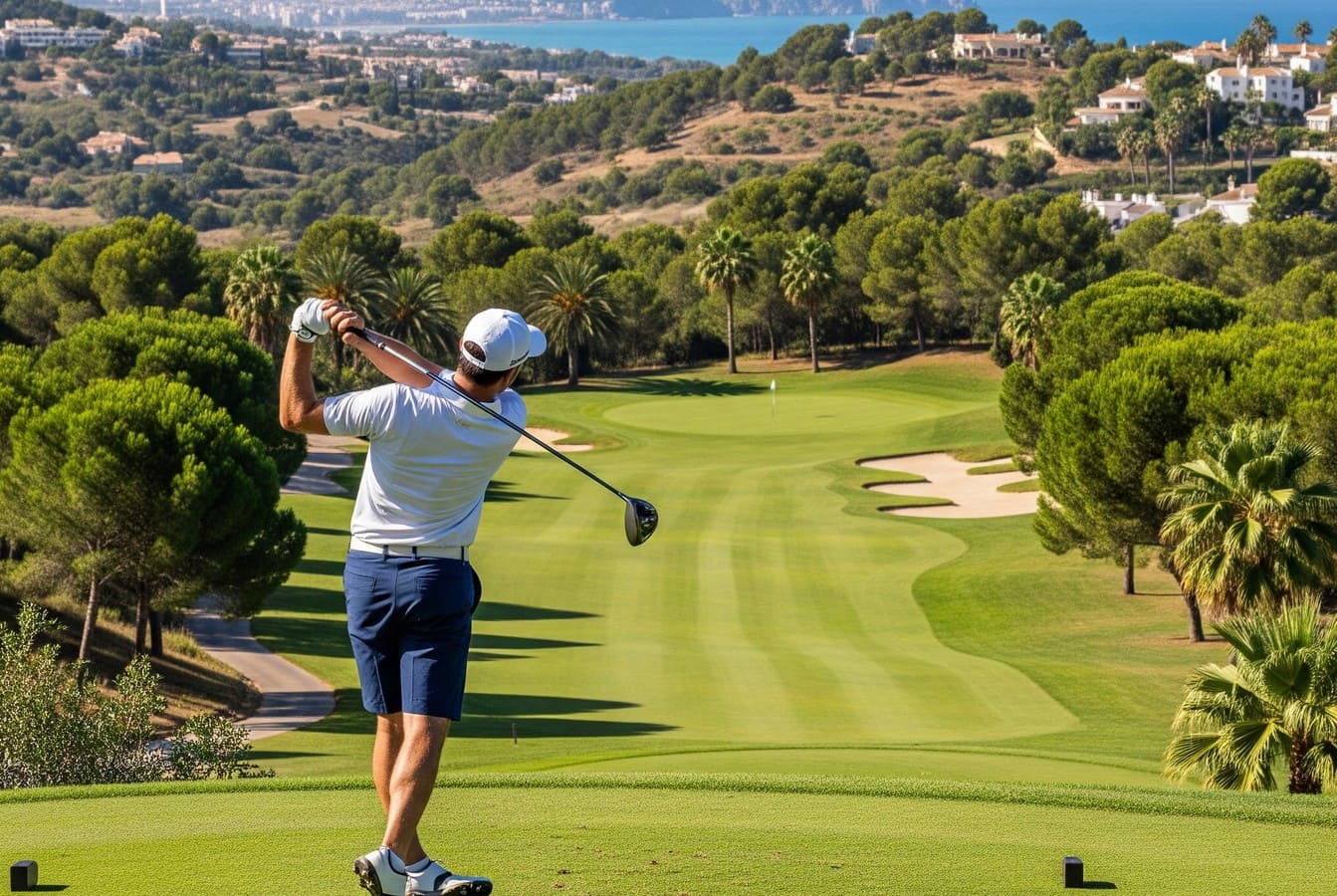 Ce golf bordé d’oliviers, de palmiers et de pins cache un parcours aussi beau que stratégique