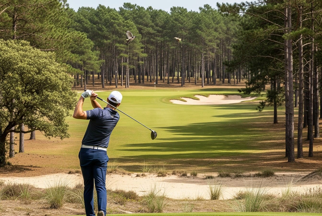 Le golf d’Hossegor défie le temps avec ses allées boisées et ses greens surélevés redoutables
