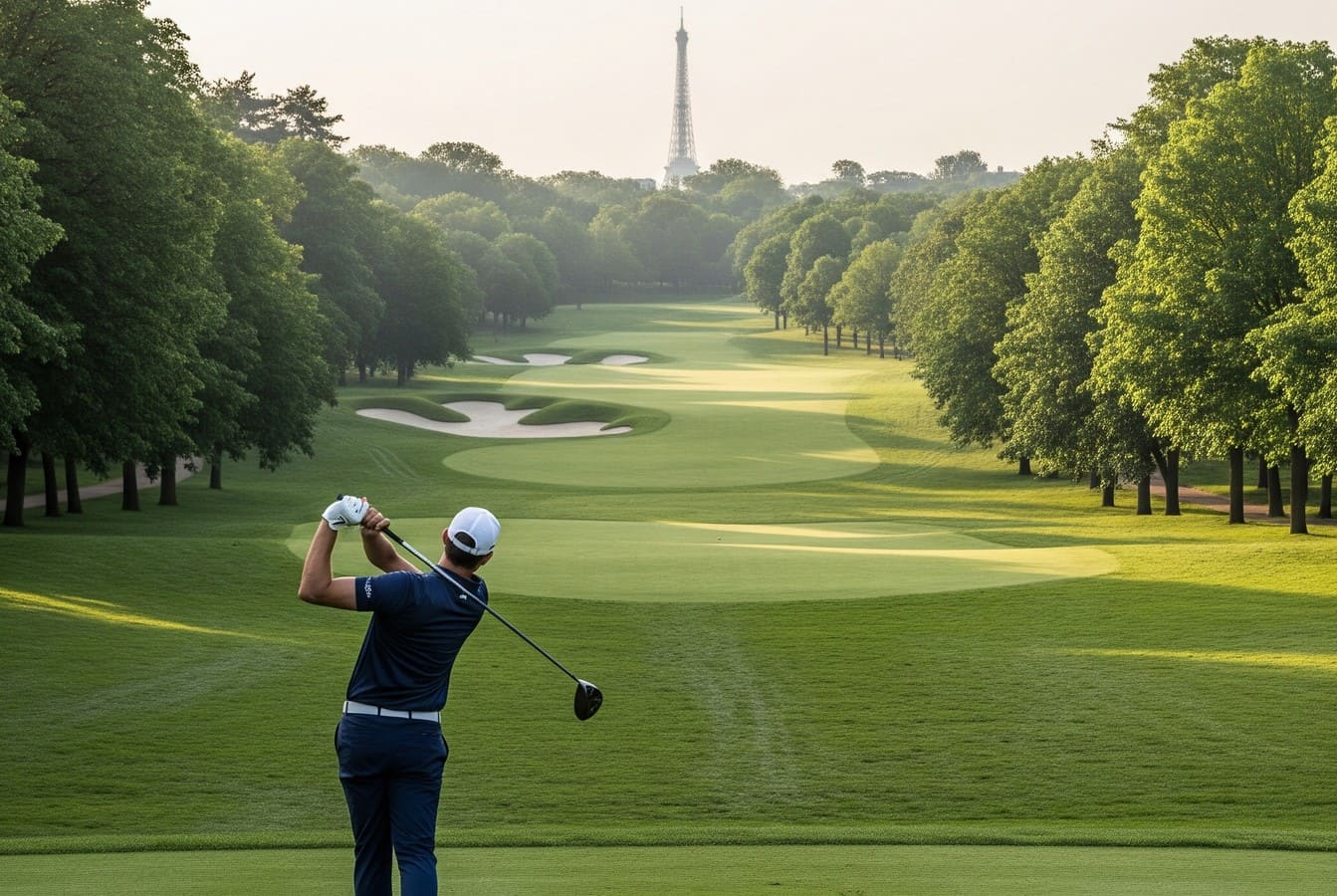 Parcours Vert du Golf de Saint-Cloud offre des vues sur la Tour Eiffel, des greens redoutables et un calme total